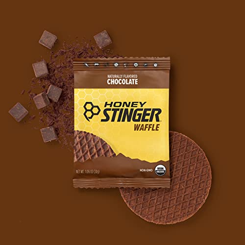 Honey Stinger Organic Honey Waffle | Energy Stroopwafel for Exercise, Endurance and Performance | Sports Nutrition for Home & Gym, Pre and Post Workout | Box of 16 Waffles, 16.96 Ounce (Pack of 16)