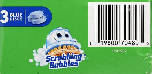 Scrubbing Bubbles Toilet Tablets, Continuous Clean Toilet Drop Ins, Helps Keep Toilet Stain Free and Helps Prevent Limescale Buildup, 3 Count, Pack Of 1