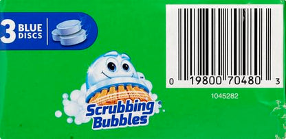 Scrubbing Bubbles Toilet Tablets, Continuous Clean Toilet Drop Ins, Helps Keep Toilet Stain Free and Helps Prevent Limescale Buildup, 3 Count, Pack Of 1