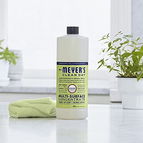 MRS. MEYER'S CLEAN DAY Multi-Surface Cleaner Concentrate, Use to Clean Floors, Tile, Counters, Lemon Verbena, 32 fl. oz