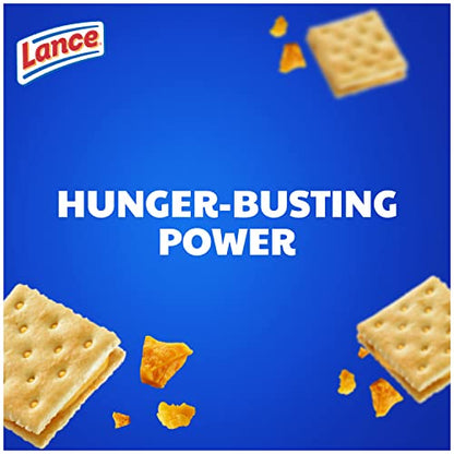 Lance Sandwich Crackers, Captain's Wafer Grilled Cheese, 10 Individual Packs, 6 Sandwiches Each