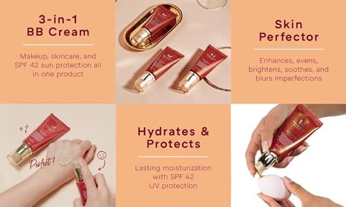 MISSHA M Perfect Cover BB Cream No.13 Bright Beige for Fair Skin SPF 42 PA +++ 1.69 Fl Oz - Tinted Moisturizer for face with SPF