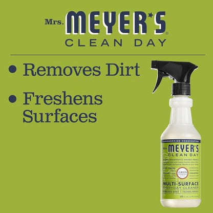 MRS. MEYER'S CLEAN DAY Multi-Surface Cleaner Concentrate, Use to Clean Floors, Tile, Counters, Lemon Verbena, 32 fl. oz