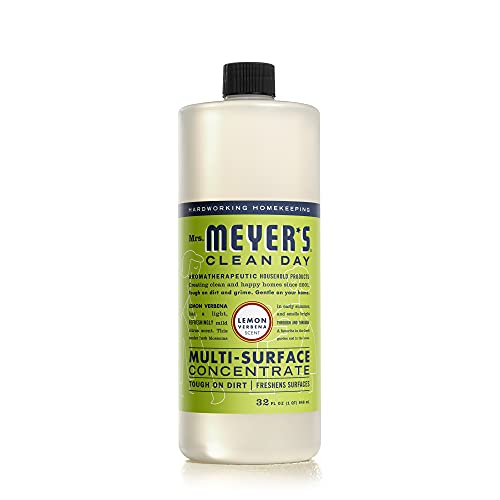 MRS. MEYER'S CLEAN DAY Multi-Surface Cleaner Concentrate, Use to Clean Floors, Tile, Counters, Lemon Verbena, 32 fl. oz