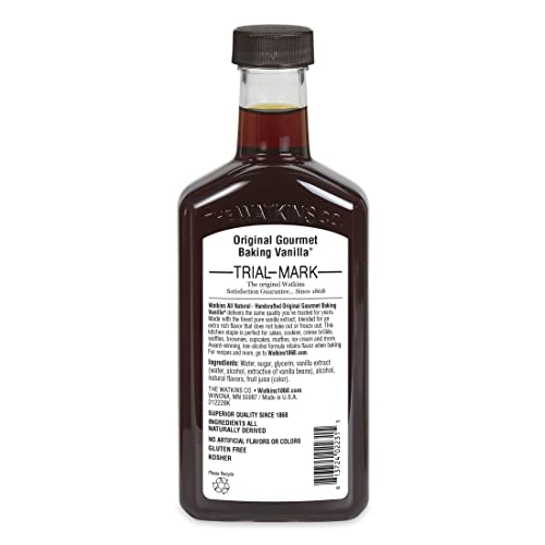 Watkins All Natural Original Gourmet Baking Vanilla, with Pure Vanilla Extract, 11 Fl Oz (Pack of 1) - Packaging May Vary