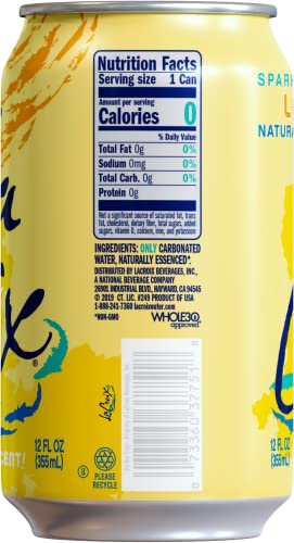 La Croix Sparkling Water, Grapefruit, 12 Fl Oz (Pack of 12)