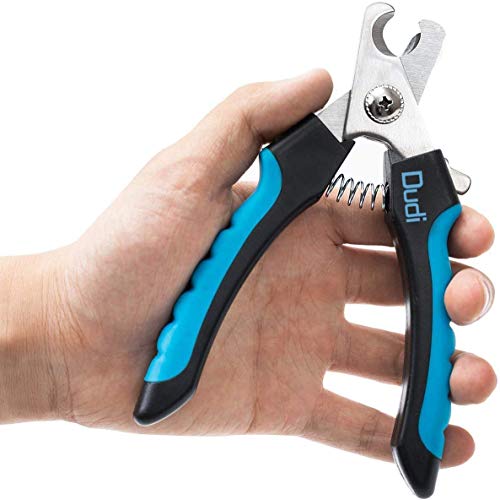 Dudi Pet Dog Nail Clipper - Clippers for Nails with Safety Guard - Claw Trimmers for Cat Dogs and Puppy - for Small Medium and Large Breeds - Extra Small - Blue/Black