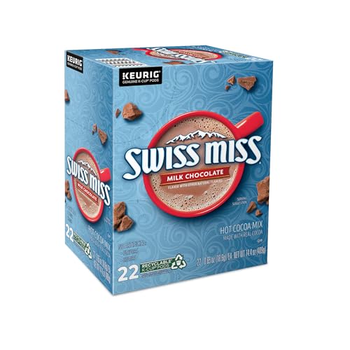 Swiss Miss Milk Chocolate Hot Cocoa, Keurig Single-Serve K-Cup Pods, 44 Count