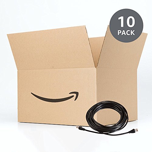 Amazon Basics RJ45 Cat-6 Ethernet Patch Cable, 1Gpbs Transfer Speed, Gold-Plated Connectors, 25 Foot (7.6 Meters), Black