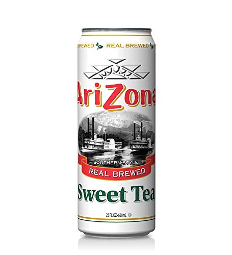 AriZona Green Tea with Ginseng and Honey - Big Can, 22 Fl Oz (Pack of 24)