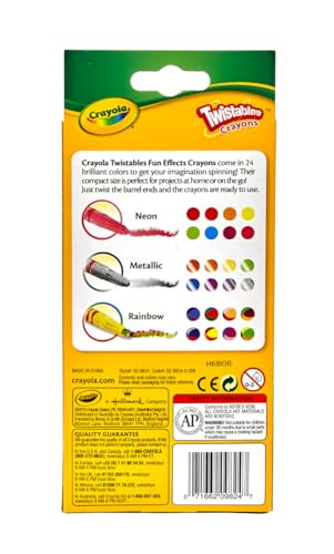 Crayola Twistables Crayons, Fun Effects, Gift for Kids, 24 Count