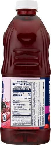 Ocean Spray® ZERO Sugar Cranberry Juice Drink, Cranberry Juice Drink Sweetened with Stevia, 64 Fl Oz Bottle