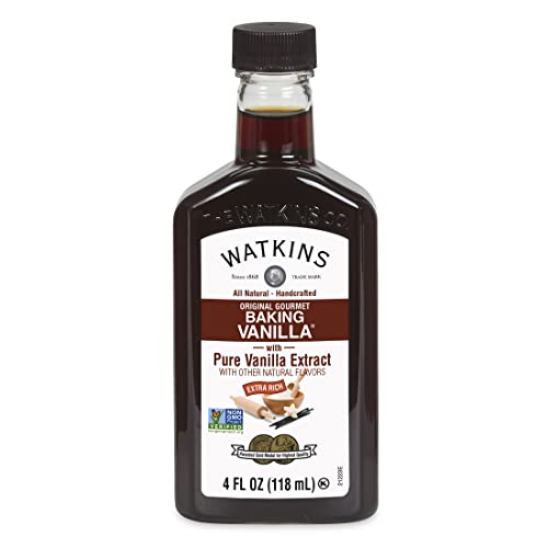 Watkins All Natural Original Gourmet Baking Vanilla, with Pure Vanilla Extract, 11 Fl Oz (Pack of 1) - Packaging May Vary