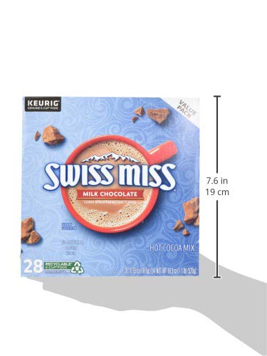 Swiss Miss Milk Chocolate Hot Cocoa, Keurig Single-Serve K-Cup Pods, 44 Count