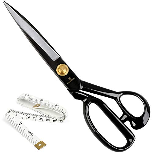 Fabric Scissors, Heavy Duty 8 inch Sewing Scissors for Leather Tailor,Tailoring Shears for Home Office Craft Black