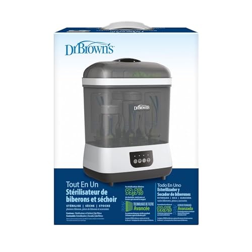 Dr. Brown's All-in-One Sterilizer and Dryer for Baby Bottles, Parts & Other Newborn Essentials