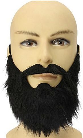 Funny Costume Party Male Man Halloween Beard Easter Party Cosplay Facial Supplies Disguise Game Black Mustache