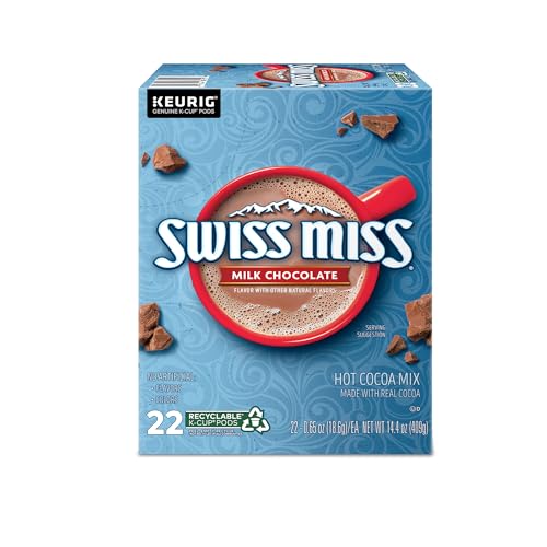 Swiss Miss Milk Chocolate Hot Cocoa, Keurig Single-Serve K-Cup Pods, 44 Count