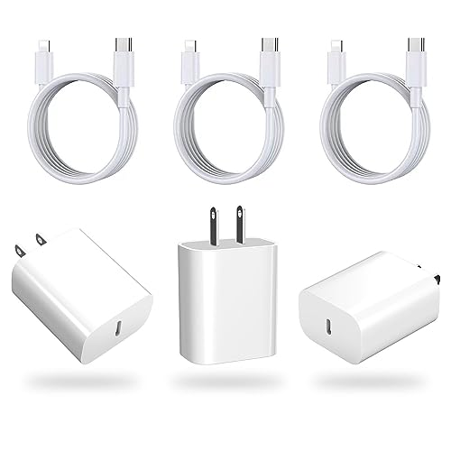 Phone Charger Fast Charging, 【MFi Certified】 2-Pack 20W USB-C Fast Charger with 6FT Fast Charging Cable for IP 14/13/12/11/Xs/8, i Pad and More