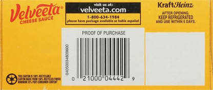 Velveeta Original Cheese Sauce, 12 Ounce bag contains 3-4 Ounce pouches