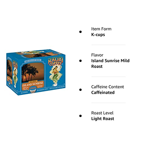 Kauai Coffee Na Pali Coast Dark Roast - Compatible with Keurig Pods K-Cup Brewers (1 Pack of 24 Single-Serve Cups)