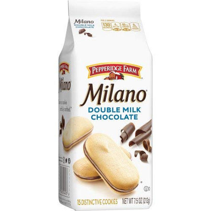 Pepperidge Farm Milano Milk Chocolate Cookies, 6 OZ Bag (15 Cookies)