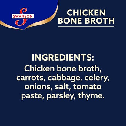 Swanson Sipping Bone Broth, Chicken Bone Broth with Ginger & Turmeric, 10.75 Ounce Sipping Cup (Pack of 8)