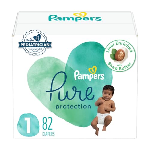 Pampers Pure Protection Diapers - Size 5, One Month Supply (132 Count), Hypoallergenic Premium Disposable Baby Diapers (Packaging May Vary)