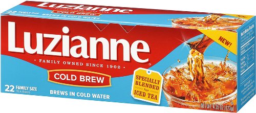 Luzianne Decaffeinated Iced Tea Bags, Family Size, 24ct Box (Pack of 6)