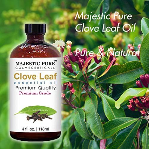 MAJESTIC PURE Basil Essential Oil, Premium Grade, Pure and Natural Premium Quality Oil, 4 Fl Oz