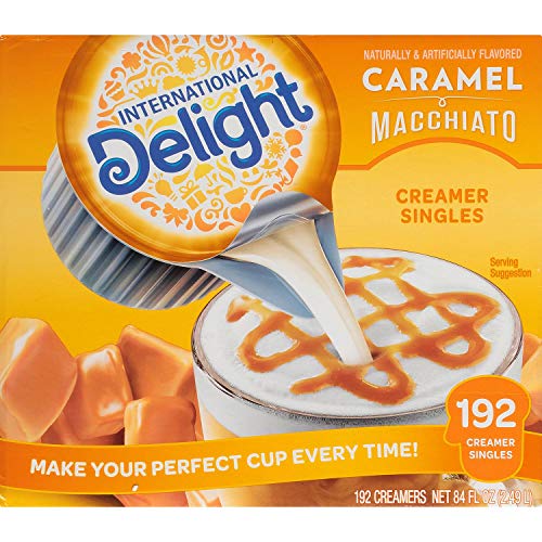 International Delight Coffee Creamer Singles, Sweet & Creamy, Shelf Stable Flavored Creamer, 24 Ct, 16 FL Oz, Pre-Portioned Creamers