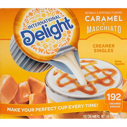 International Delight Coffee Creamer Singles, Sweet & Creamy, Shelf Stable Flavored Creamer, 24 Ct, 16 FL Oz, Pre-Portioned Creamers