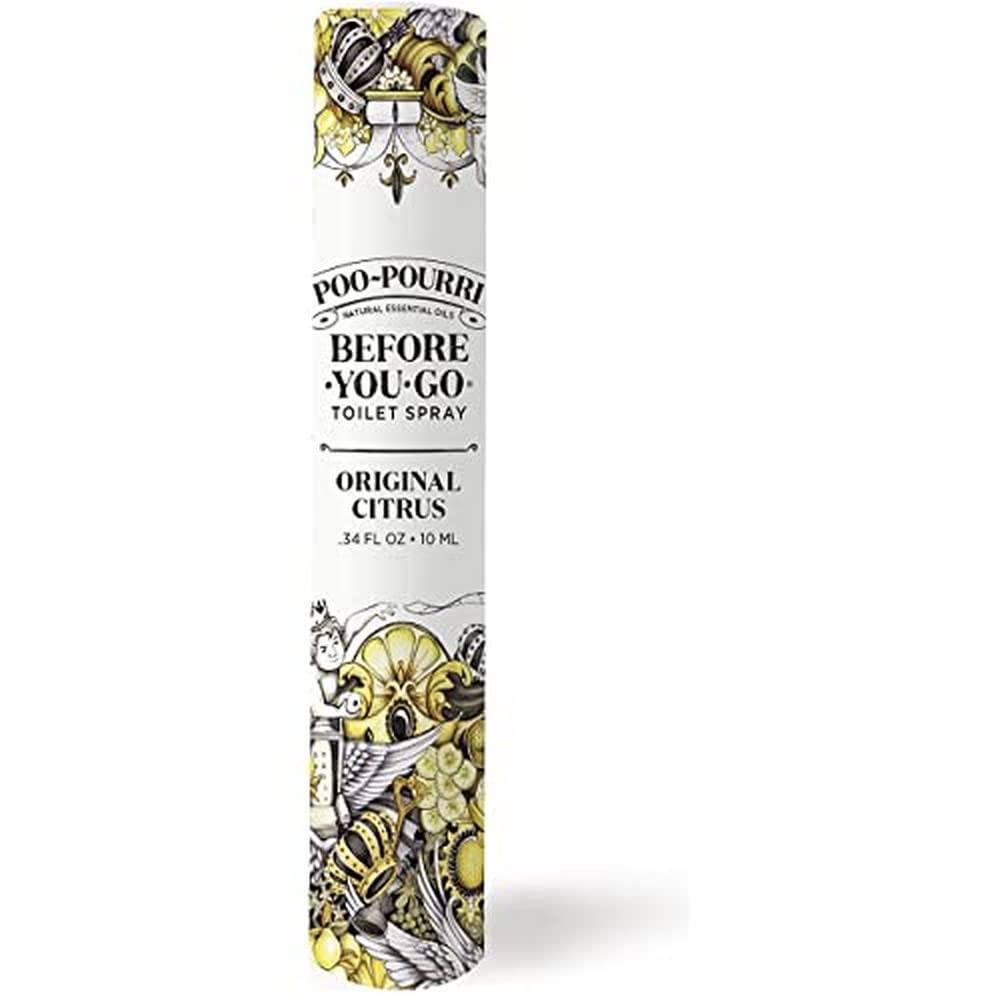 Poo-Pourri Before-You-Go Toilet Spray, Beach Bum, 1 Fl Oz Pocket Travel Size - Coconut, Orchid and Toasted Praline