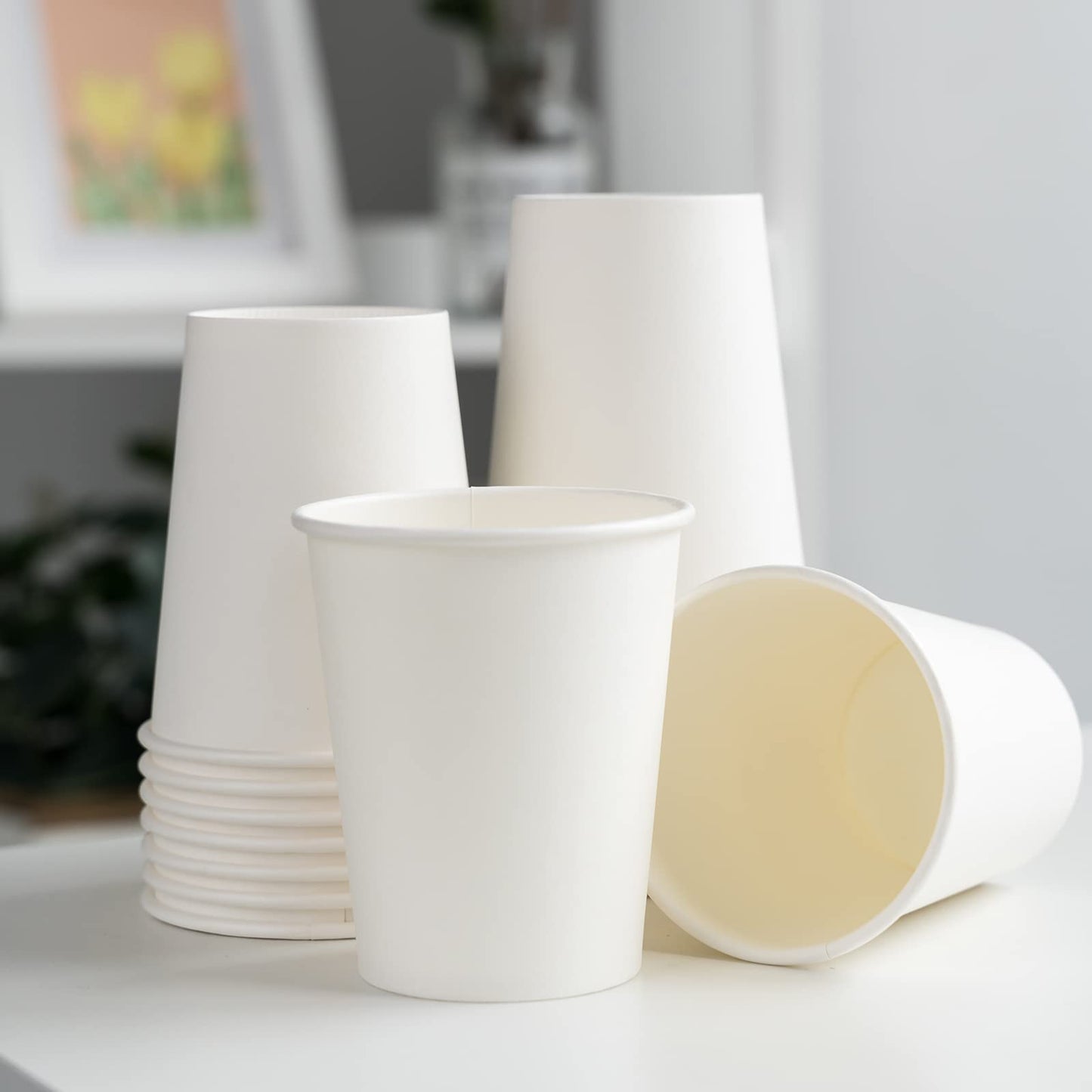 [100 Pack] 3 oz Bathroom Paper Cups, Disposable Paper Cups, Mouthwash Cups, Paper Coffee Cups, Ideal for Bathroom