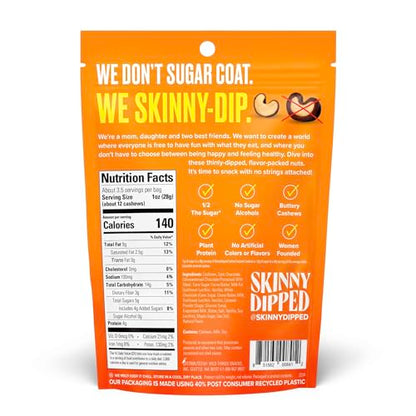 SkinnyDipped Snack Attack Minis Almond Variety Pack, Healthy Snack, Plant Protein, Gluten Free, 0.46 oz Mini Bags, Pack of 25