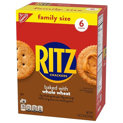 RITZ Original Crackers, 20 Snack Packs (6 Crackers Per Pack)