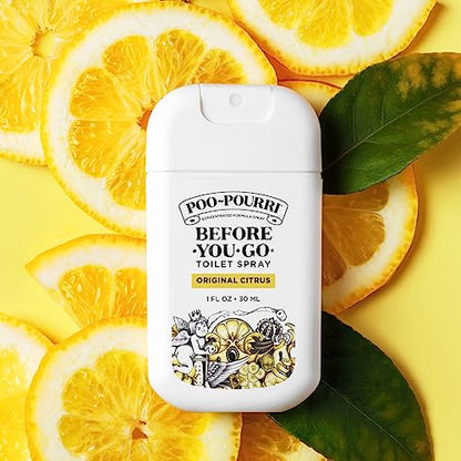 Poo-Pourri Before-You-Go Toilet Spray, Beach Bum, 1 Fl Oz Pocket Travel Size - Coconut, Orchid and Toasted Praline