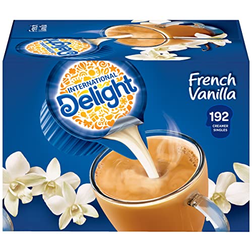 International Delight Coffee Creamer Singles, Sweet & Creamy, Shelf Stable Flavored Creamer, 24 Ct, 16 FL Oz, Pre-Portioned Creamers