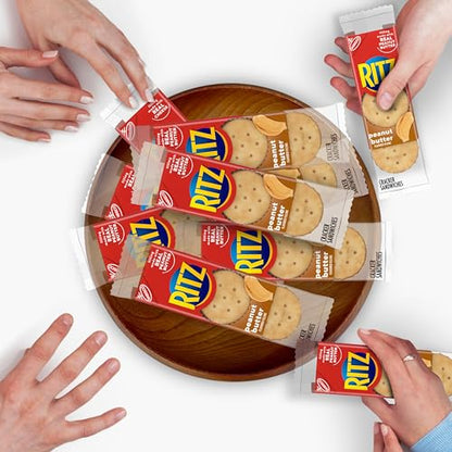 RITZ Peanut Butter Sandwich Crackers, 48 Snack Packs (6 Boxes, 6 Crackers Per Pack)