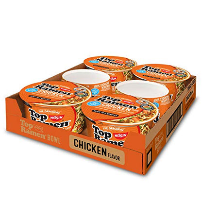 Nissin Top Ramen Noodle Soup, Beef, 3 Ounce (Pack of 24)