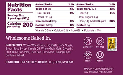 Nature's Bakery Fig Bar, Apple Cinnamon, 2 oz