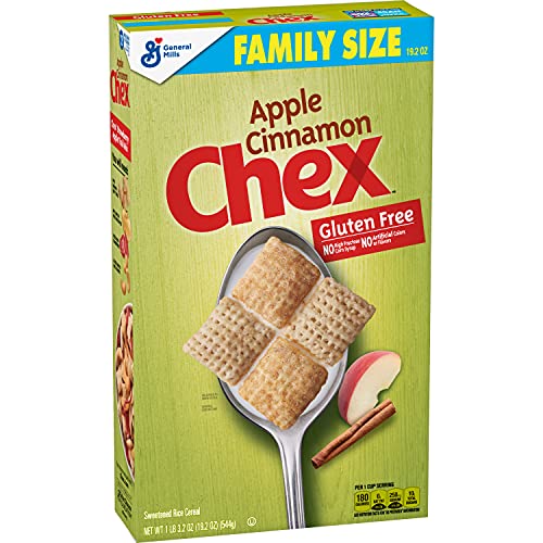 Chex AppleCinnamonBreakfast Cereal, Gluten Free, 12 oz