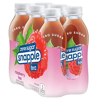 Snapple Zero Sugar Peach Tea, 16 fl oz recycled plastic bottle (Pack of 12)