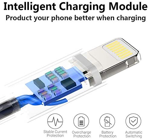 4Pack Original [Apple MFi Certified] Charger Lightning to USB Charging Cable Cord Compatible iPhone 14/13/12/11 Pro/11/XS MAX/XR/8/7/6s Plus,iPad Pro/Air/Mini,iPod Touch