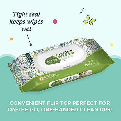 Seventh Generation Baby Wipes, Sensitive Protection with Flip Top Dispenser, White, unscented, 72 Count (Pack of 7) (Packaging May Vary)