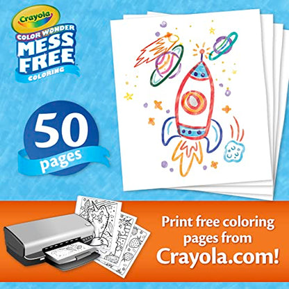 Crayola Color Wonder Mess Free Coloring, Blank Coloring Pages, 50 Count, Printable Page Refill Set