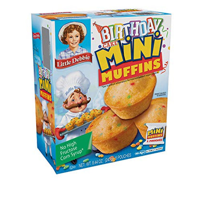 Little Debbie Chocolate Chip Mini Muffins, 5 Pouches, 8.44 OZ Box