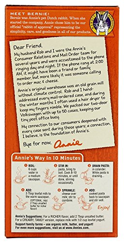 Annie's White Cheddar Shells Macaroni and Cheese with Organic Pasta, 6 oz (Pack of 12)