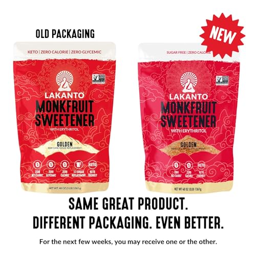 Lakanto Baking Monk Fruit Sweetener with Erythritol - Baking Sugar Substitute, Zero Calorie, Keto Diet Friendly, Zero Net Carbs, Extract, Sugar Replacement (Baking - 1 lb)