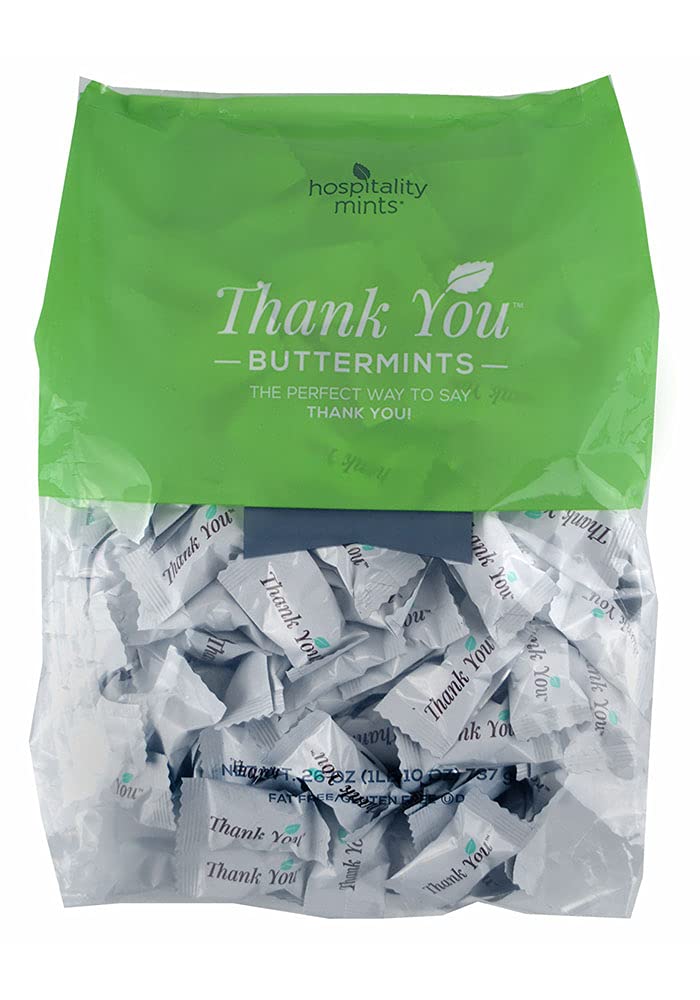 Hospitality Mints Thank You Buttermints Candies, 26 Oz Bag